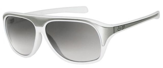The Cadet in Polished White / Black-Clear Gradient